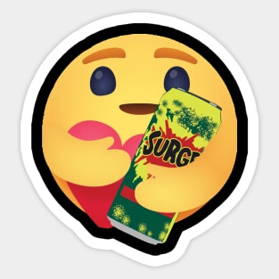 Surge 90s soda drink care hug emoji Sticker